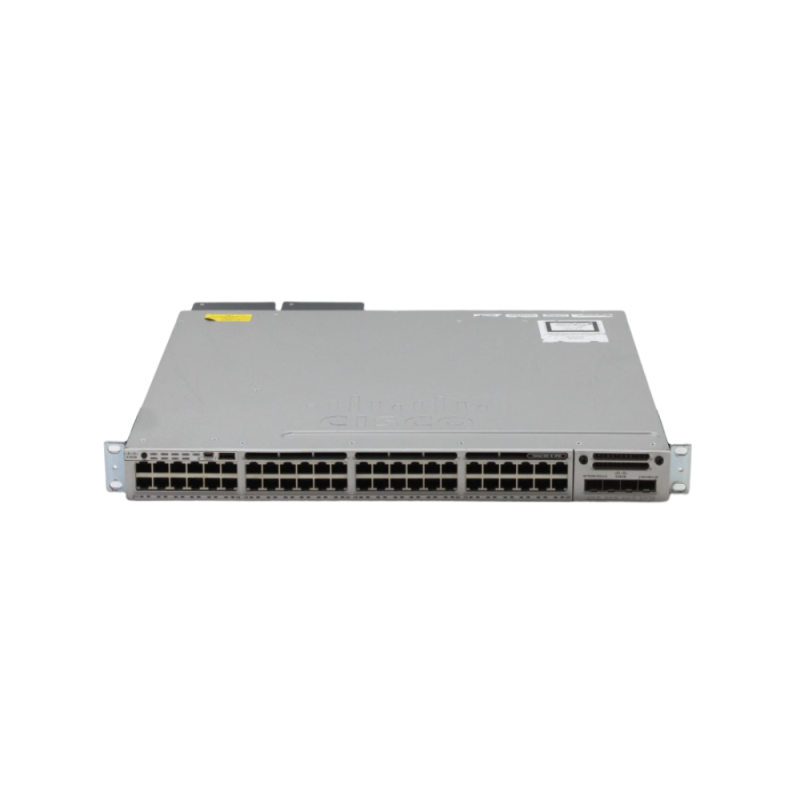 Cisco Catalyst 3850-48P (Used) — 48×1GE, 2×10G SFP+, 2×1G SFP, 2×1100W PSU, L3 License